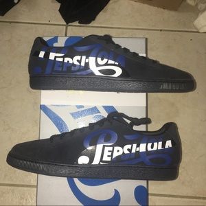 puma x pepsi suede classic sneakers